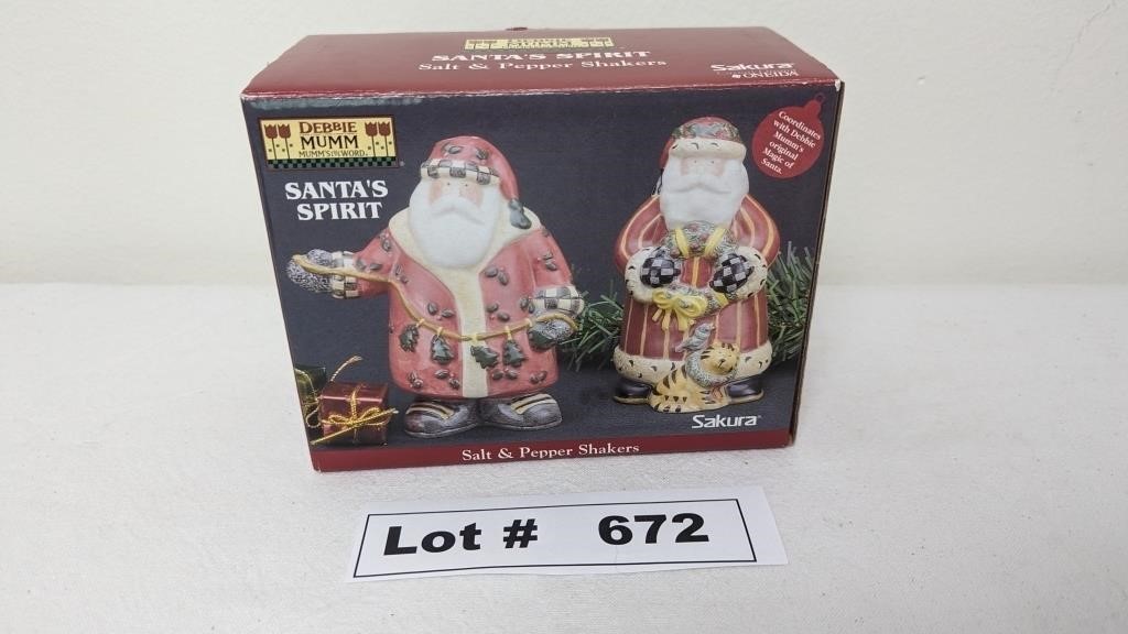 SAKURA SANTA'S SPIRIT HOLIDAY SALT AND PEPPER SHAK