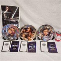 Star Wars Plates Luke Skywalker Han Solo Leia