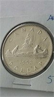 1952 Canada Silver Dollar
