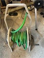 Hose on a Standing Reel