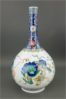 Chinese Famille Rose Porcelain Vase Kangxi Mark
