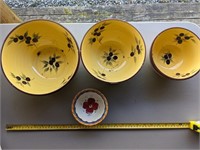 Set of 4 mixing bowls (Back Porch)