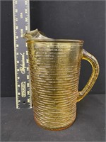 Vintage Glass Water Pitcher