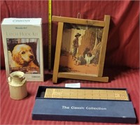 FLAT BOX OF ASSORTED ESTATE ITEMS