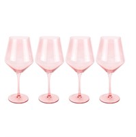 WFF8785  Just Feed Me 22oz Wine Glass Set Dusty R