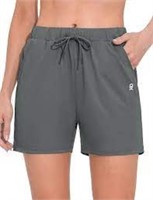 *Little Donkey Andy Women's Shorts- M, Grey