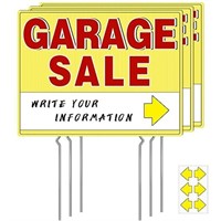 Pack of 3 Garage Sale Signs, 17x13", Green