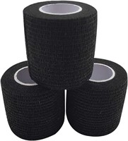 Pack of 3 Grip Tape for Sports Equipment, Black