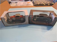 QTY 2 Die Cast Vintage Car Models New In Box