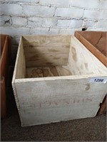 Vintage Spinach Wooden Crate