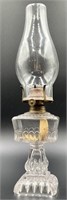 Antique Jeannette Oil Lamp Uv Reactive Under 365