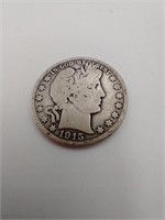 1915 S Walking Liberty Silver Half Dollar