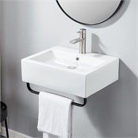 Modern 21x16 Wall Mounted Bathroom Vessel Sink