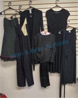 Black dresses, jumpsuit, jacket