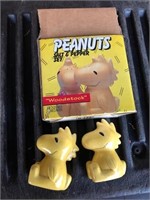 Vintage Peanuts Woodstock salt and pepper shakers