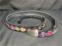 Chico's Mirror Microbeaded Belt