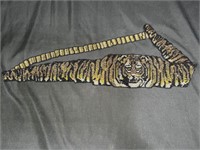 Tiger Microbeaded Belt with Button Closure