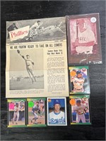 Baseball cards and memorabilia