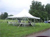 20 X 20 1 Piece Tent And Table, Complete
