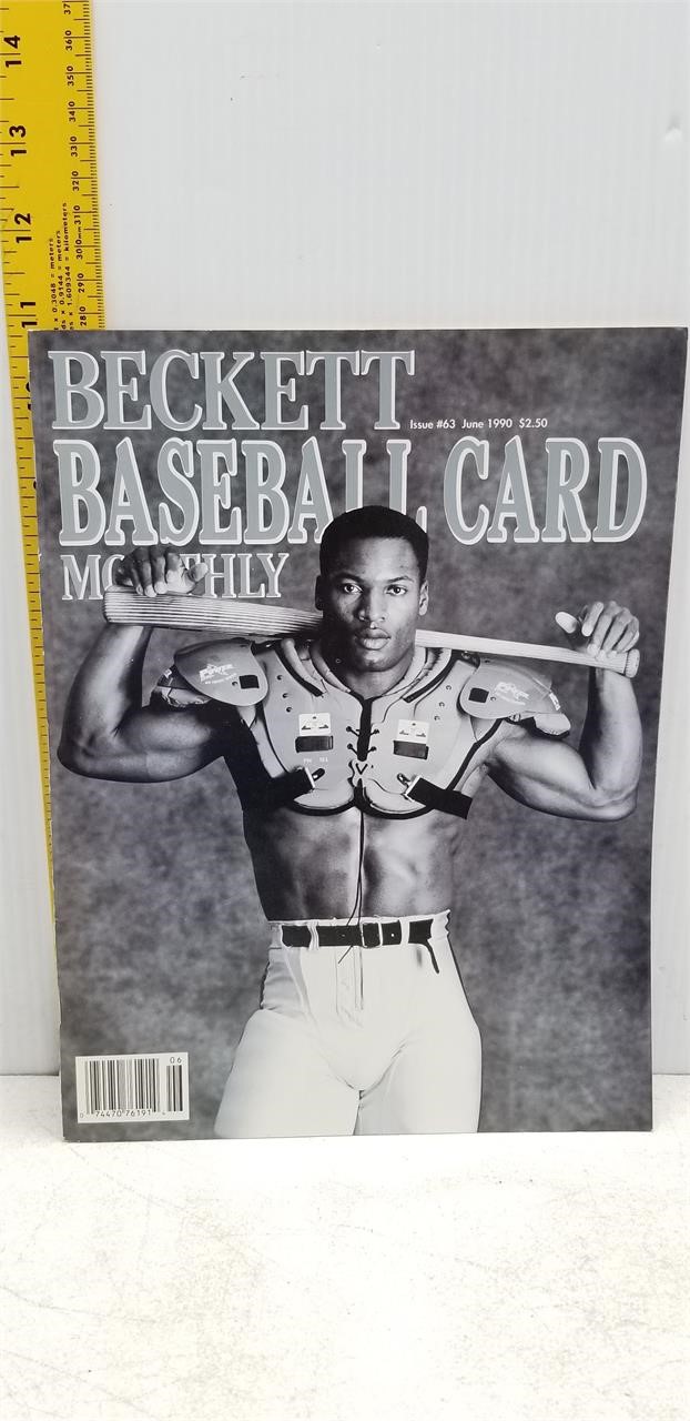 1990 BECKETT BASEBALL CARD MONTHLY W/ BO JACKSON