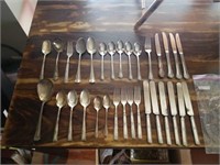 Lot of silver plated flatware set