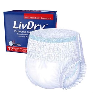 LivDry 2XL Adult Diapers for Women and Men ...