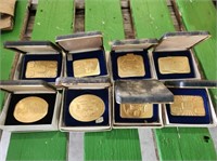 8 - JD Gold Plated Belt Buckles