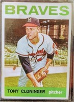 1964 Topps Tony Cloninger #575 Milwaukee Braves