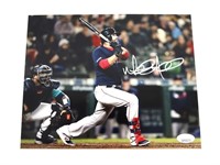 SIGNED MITCH MORELAND RED SOX 8X10 PHOTO JSA