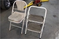 Folding Step Stool & Shop Chair