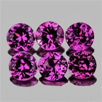 Natural Purple Red Rhodolite Garnet 6 Pcs {Flawles