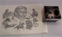 John Wayne Mug & Small Art Print