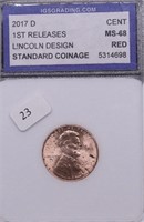 2017 D IGS MS68 RED LINCOLN CENT