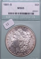 1881 S NTC MS65 MORGAN DOLLAR