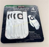 Kirkland Golf Gloves Size X-Large 4 Pack