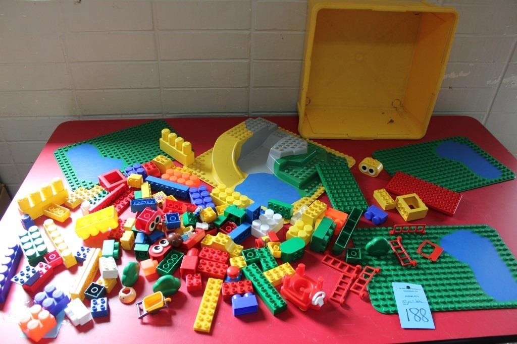 Lego Blocks, Boards, Tote