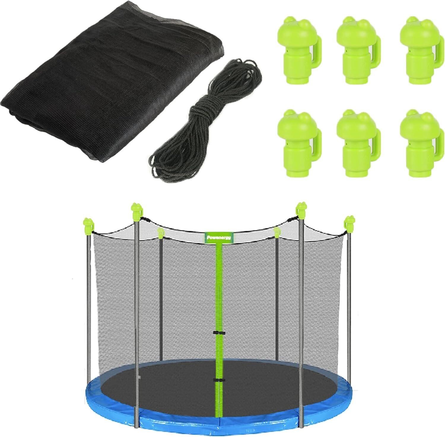 Trampoline Net with Adjustable Straps  6-Pole