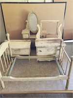 Poor condition vintage doll furniture