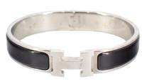 Hermes Click Clack Black H Bracelet