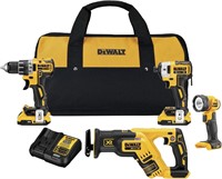 DEWALT DCK484D2 20V XR Brushless 4-Tool Kit