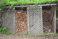 Approximately 3.5 cord split firewood, mostly oak;