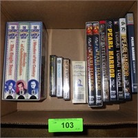 DVD'S, VHS TAPES, CASSETTES