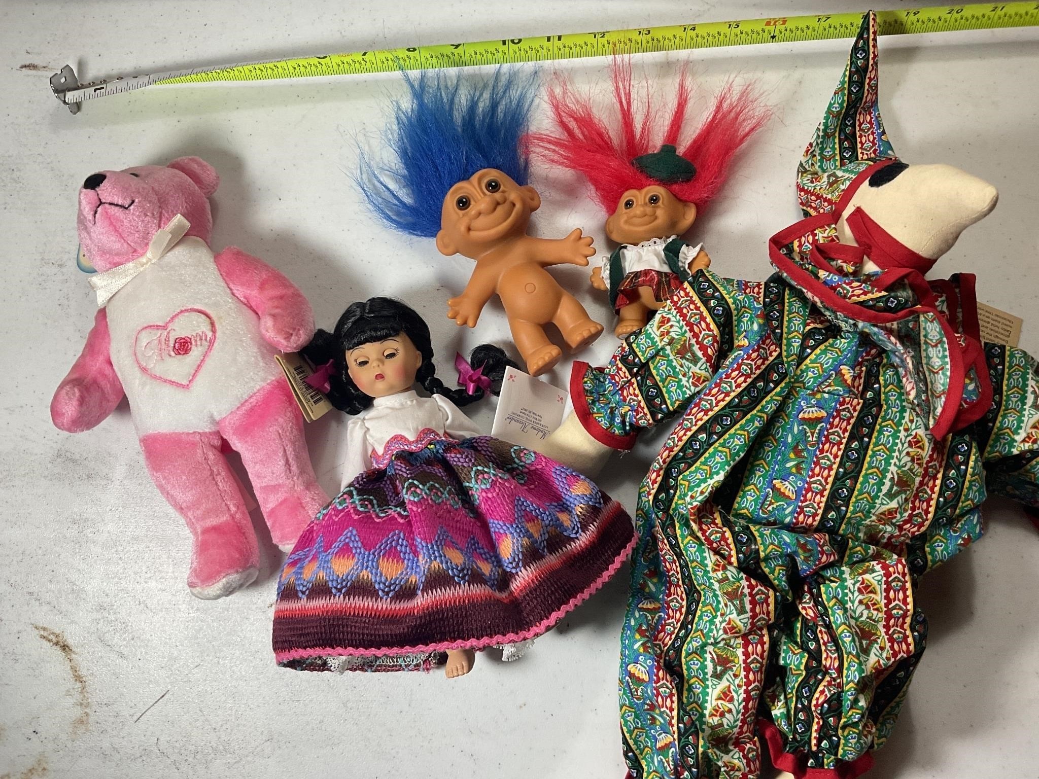 Miscellaneous dolls-Troll doll retro vintage