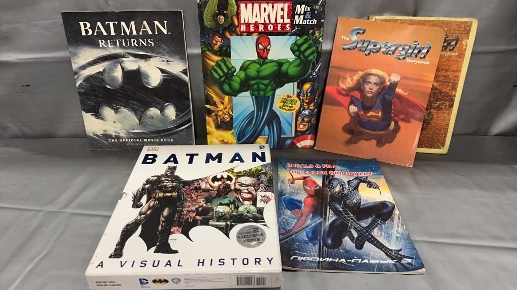 Superhero Books Qty 6
