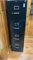 4 teir black filing cabinet