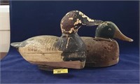 2 Wooden Decoy Ducks 14 x 7 Hand Crafted