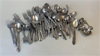 Assorted mix and match flatware