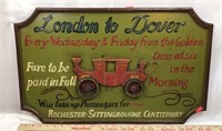 Old Hand Painted Sign for London Transportation