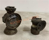Antique miners lamps