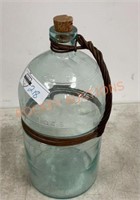 Antique 4qts blue glass jug